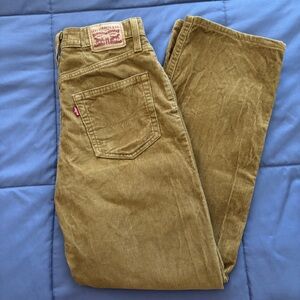 Levi’s Women's Mid Rise ‘94 Baggy Brown Corduroy Jeans